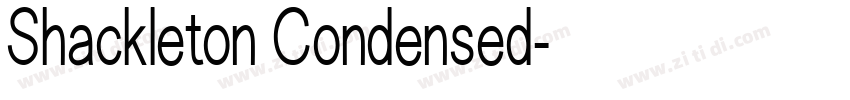 Shackleton Condensed字体转换